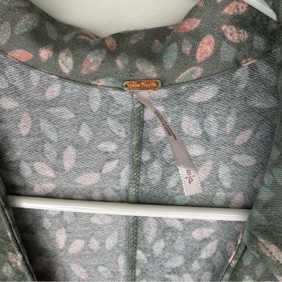 Free People Shayla Wrap Midi Dress in Mint Combo - Picture 6 of 8